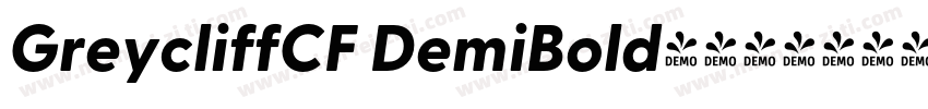 GreycliffCF DemiBold字体下载字体转换